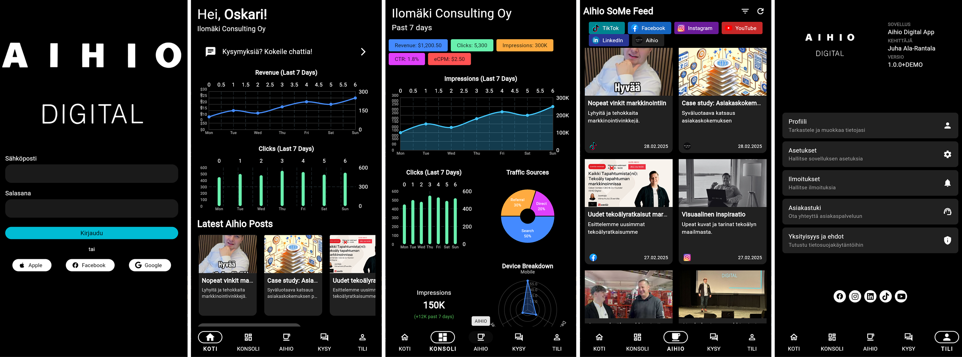 Aihio Digital Demo App preview