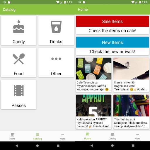 A coffee shop image used as a placeholder for a cache tutorial
